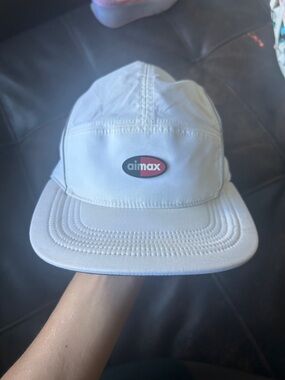 Nike White Airmax Oval Logo 5-Panel Cap